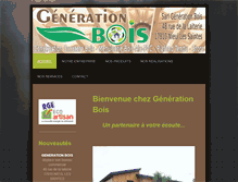 Tablet Screenshot of generation-bois.fr